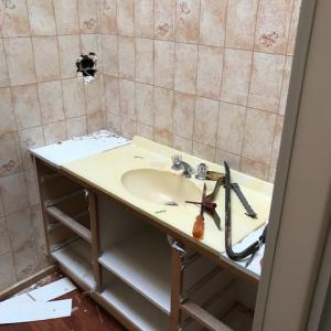 Bathroom, powder room renovation - Montmorency